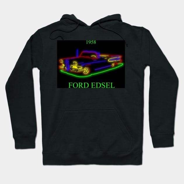 1958 Ford Edsel Hoodie by JimDeFazioPhotography